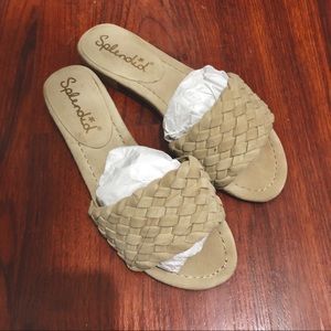 Splendid Woven Suede Sandals